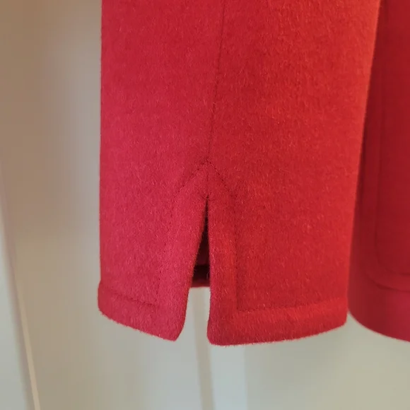 Akris Punto Red Blazer, Size 14 In Excellent Condition, see all Pictures .